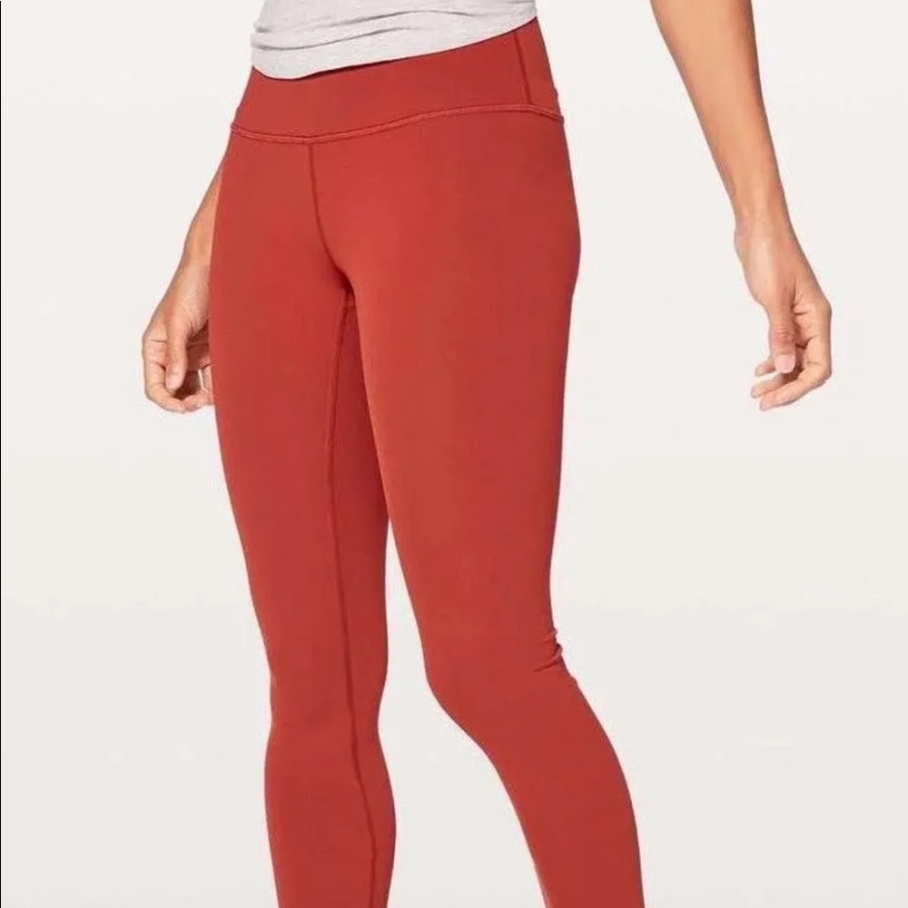 Burnt Orange Lululemon Align Leggings